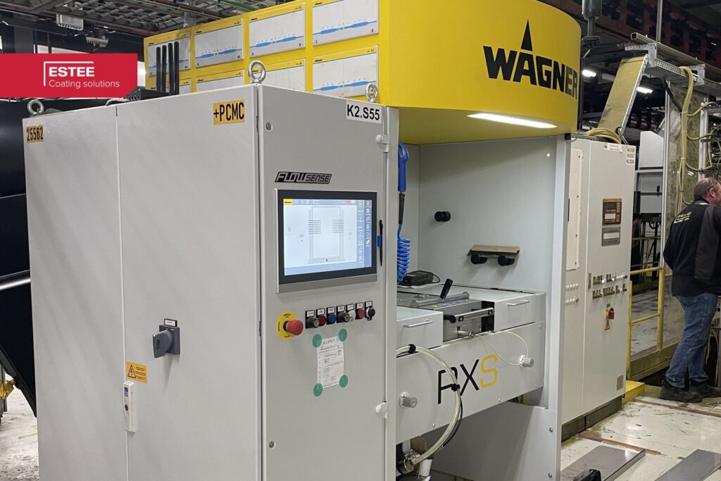 Wagner PXS-poedercentrum bij CNH Industrial in Zedelgem