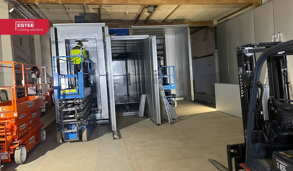 Bouw van de nieuwe ovens bij Contour Covering Technology