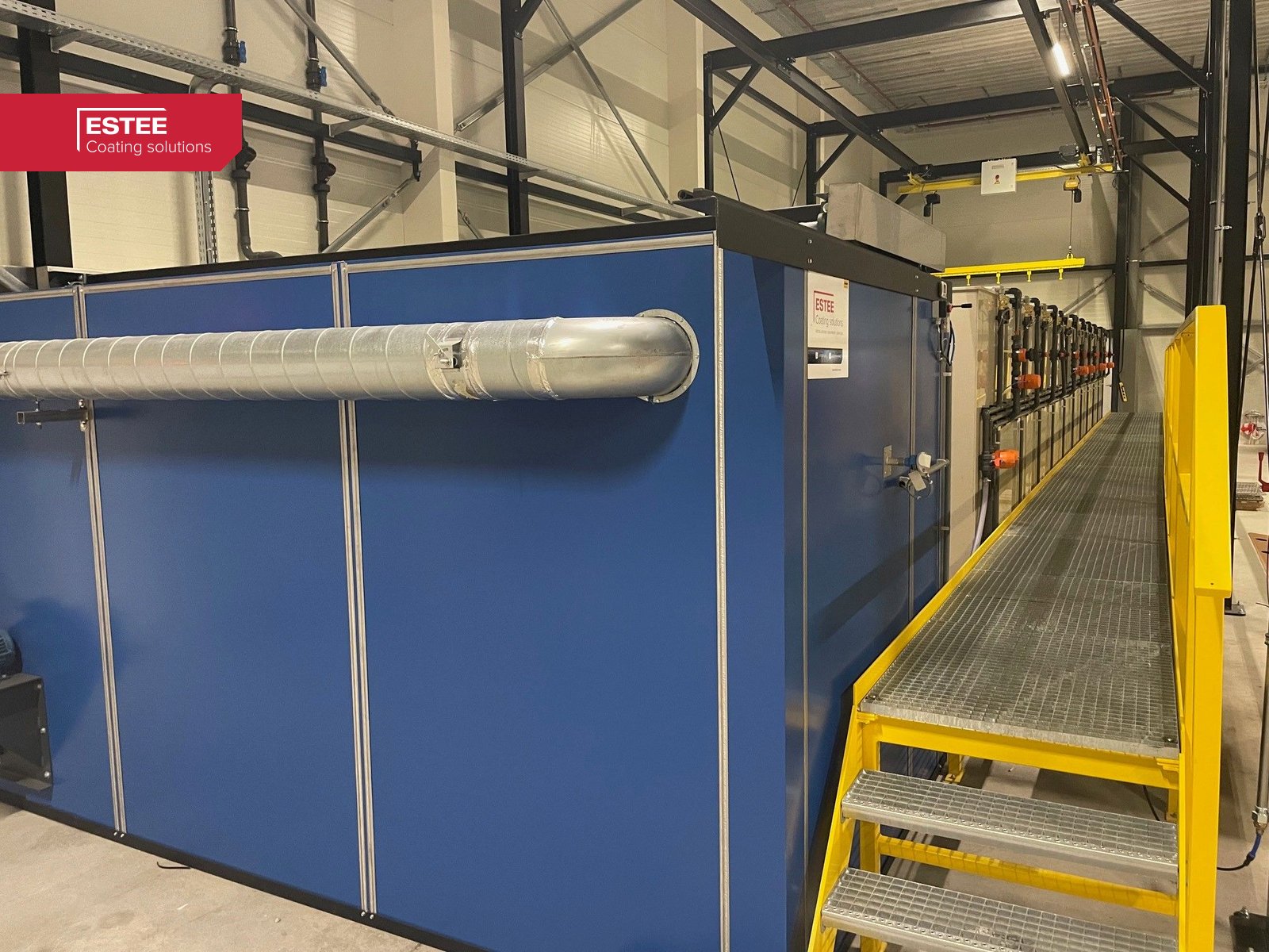 Droogoven naast de badenreeks bij Jonkman Coating