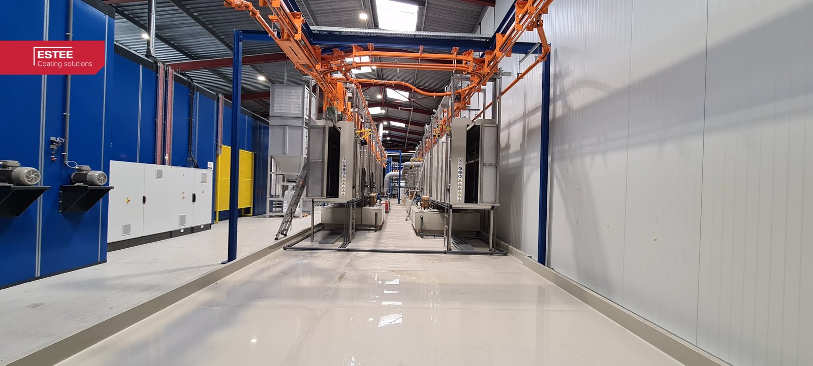 Poederlaklijn voor aluminium profielen bij SLA in Fougerolles