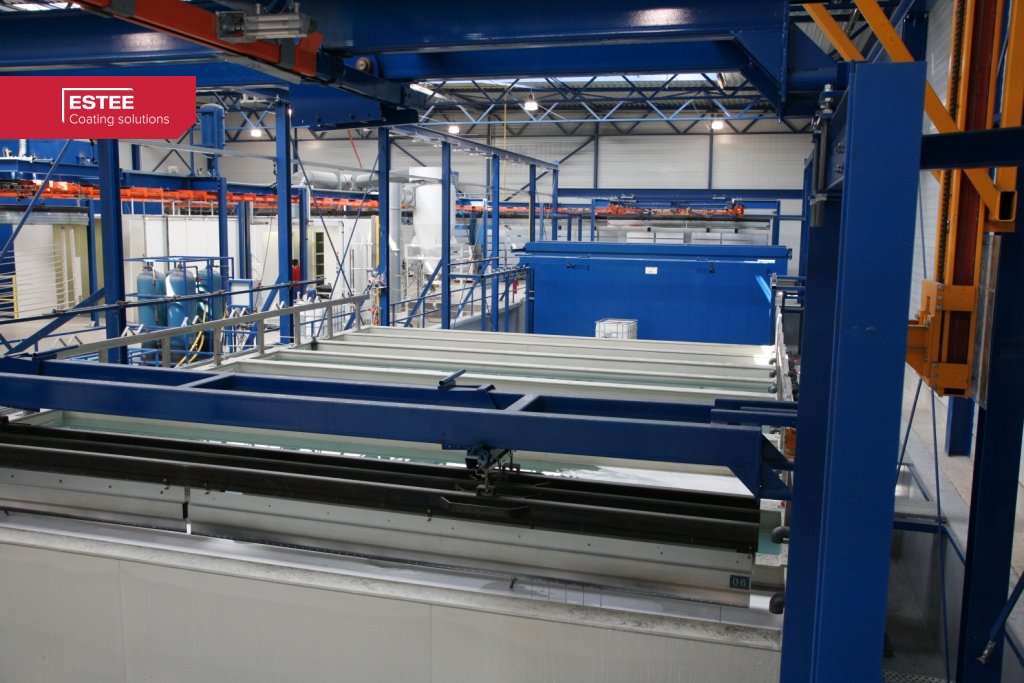 Badenreeks bij Hegge in Hamont-Achel met automatisch hijsframe voor de balken