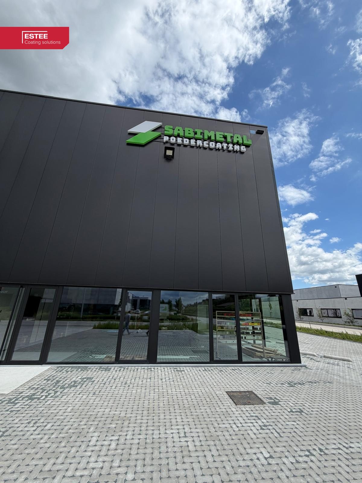 Gevel van SaBimetal Poedercoating in Sint-Katelijne-Waver